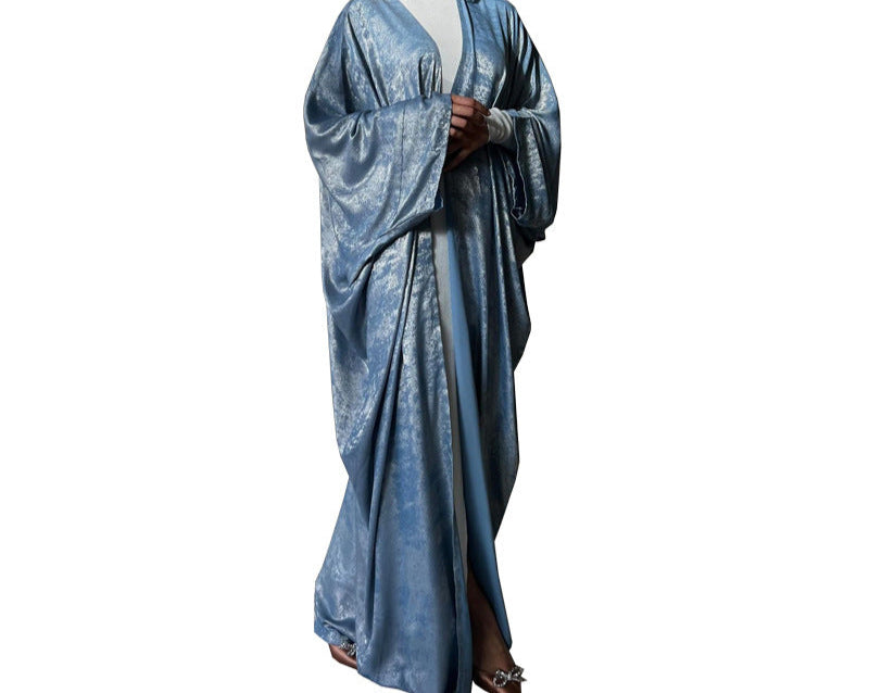 Fashion Bronzing Robe Abaya Outerwear