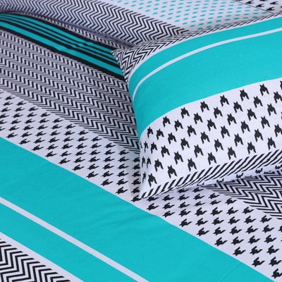 Color Stripe Bed Sheet Set