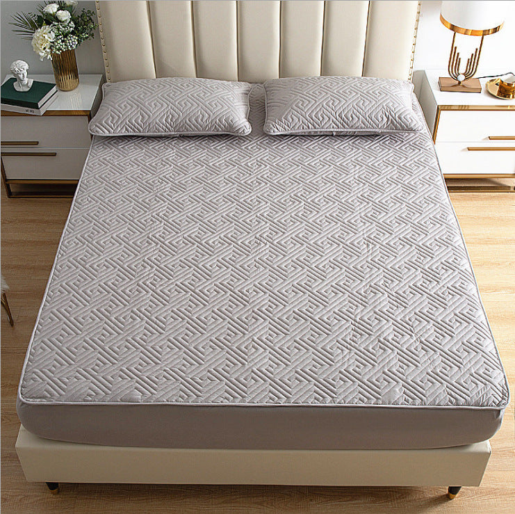 Polyester Bedspread Quilted Non-slip Mattress Cover