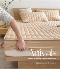 Antibacterial Soybean Quilted Fitted Sheet Water-proof Mattress