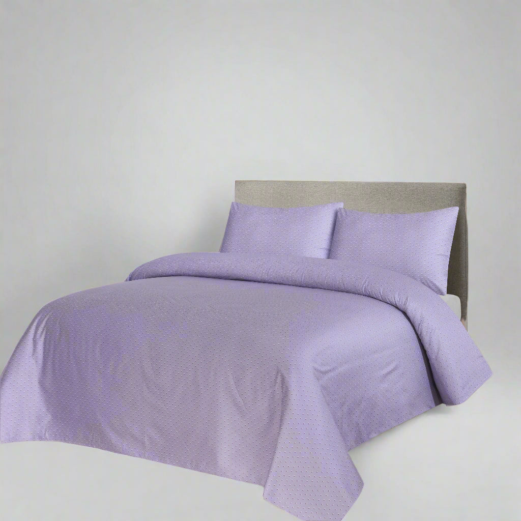 Lilac Sateen Bed Sheet Set