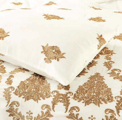 Embroidered Duvet Cover Set (Luxury Sateen)