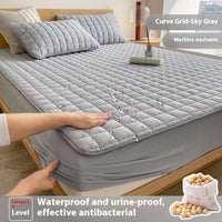 Antibacterial Soybean Quilted Fitted Sheet Water-proof Mattress