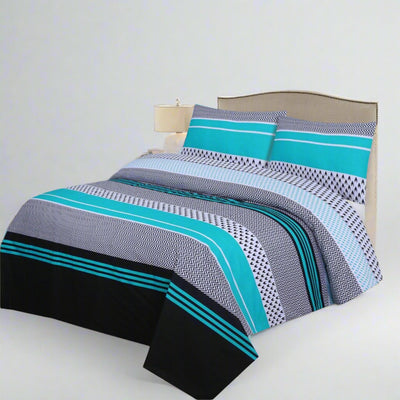 Color Stripe Bed Sheet Set