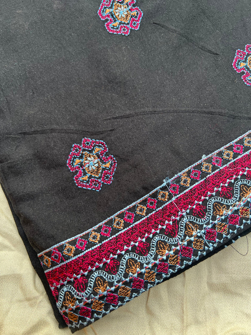 Sarinnah Premium D60-Luxury Formal Heavy Embroidered Karandi Shawl.