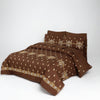 Brown Embroidered Duvet Cover Set (Luxury Sateen)