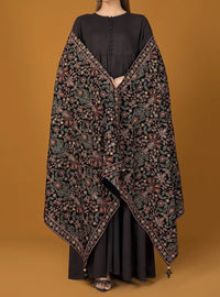 Sarinnah Premium D70-Luxury Formal Heavy Embroidered Karandi Shawl.