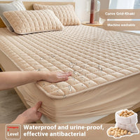Antibacterial Soybean Quilted Fitted Sheet Water-proof Mattress