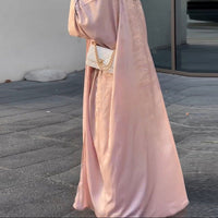 Fashion Bronzing Robe Abaya Outerwear