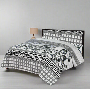 White Flowers Bed Sheet Set