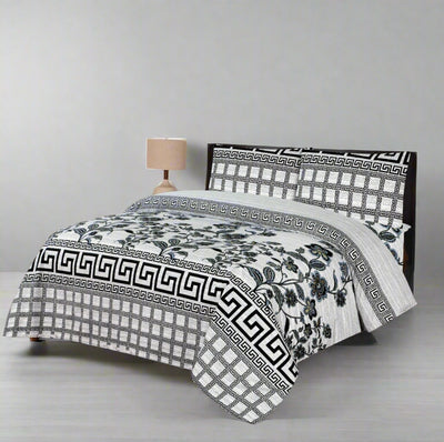 White Flowers Bed Sheet Set